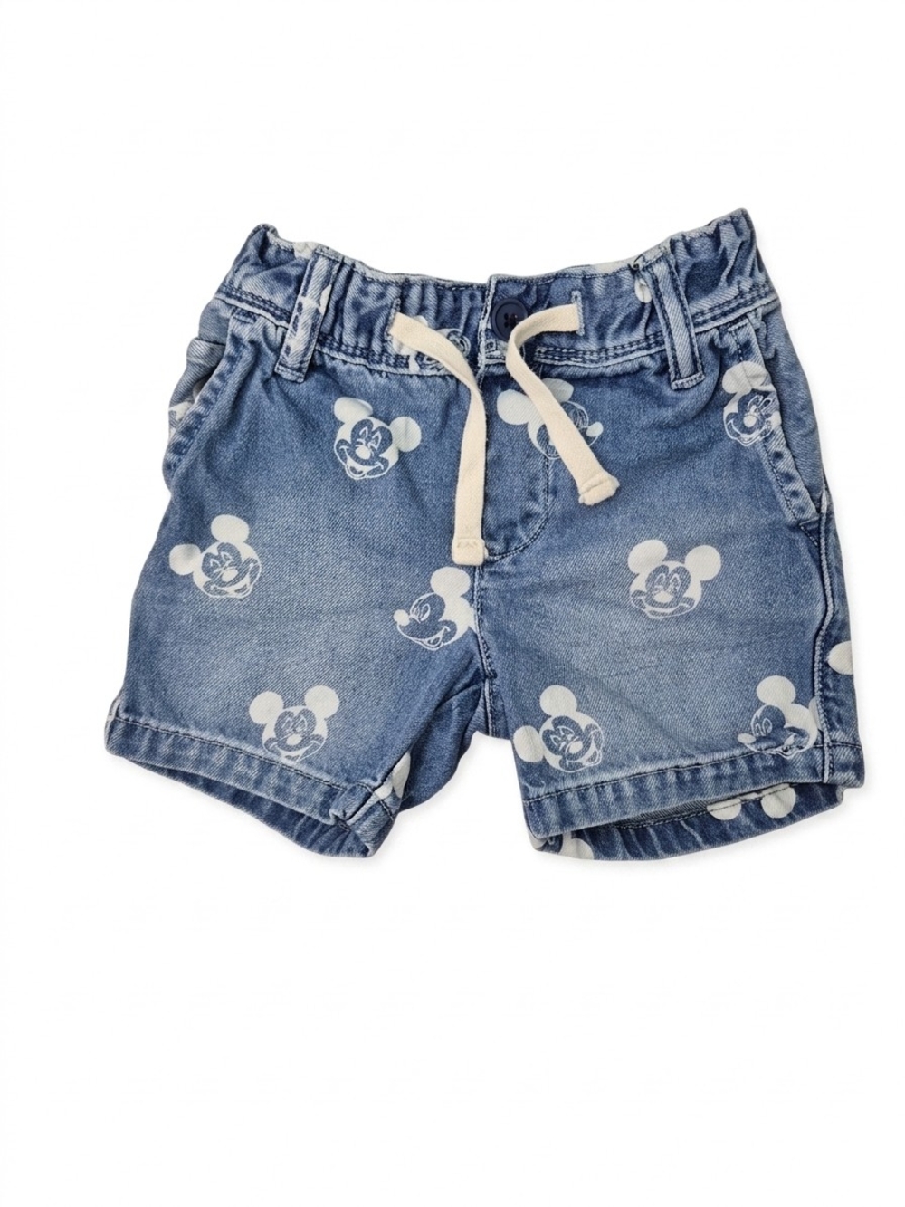 Baby Gap Disney Mickey Mouse Denim Shorts Blue Size 3 Years